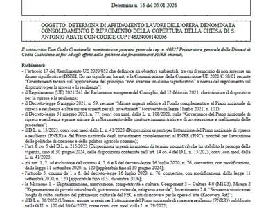 Determina n.16 - PNRR